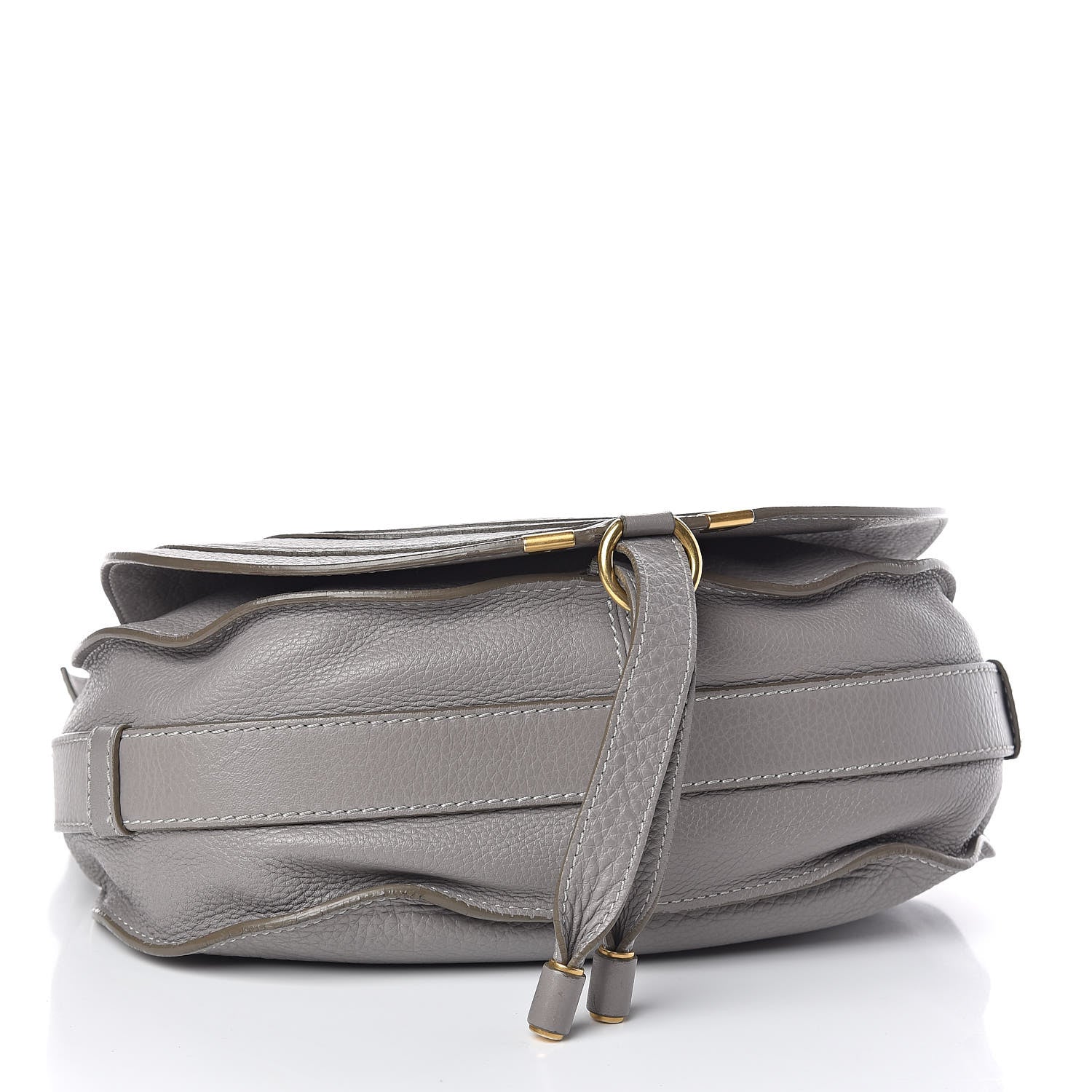 Chloe Calfskin Medium Marcie Round Crossbody Bag Cashmere Grey 4 of 14