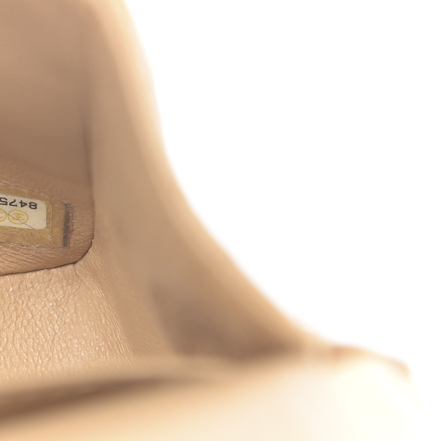 Lambskin Quilted Medium Double Flap Beige