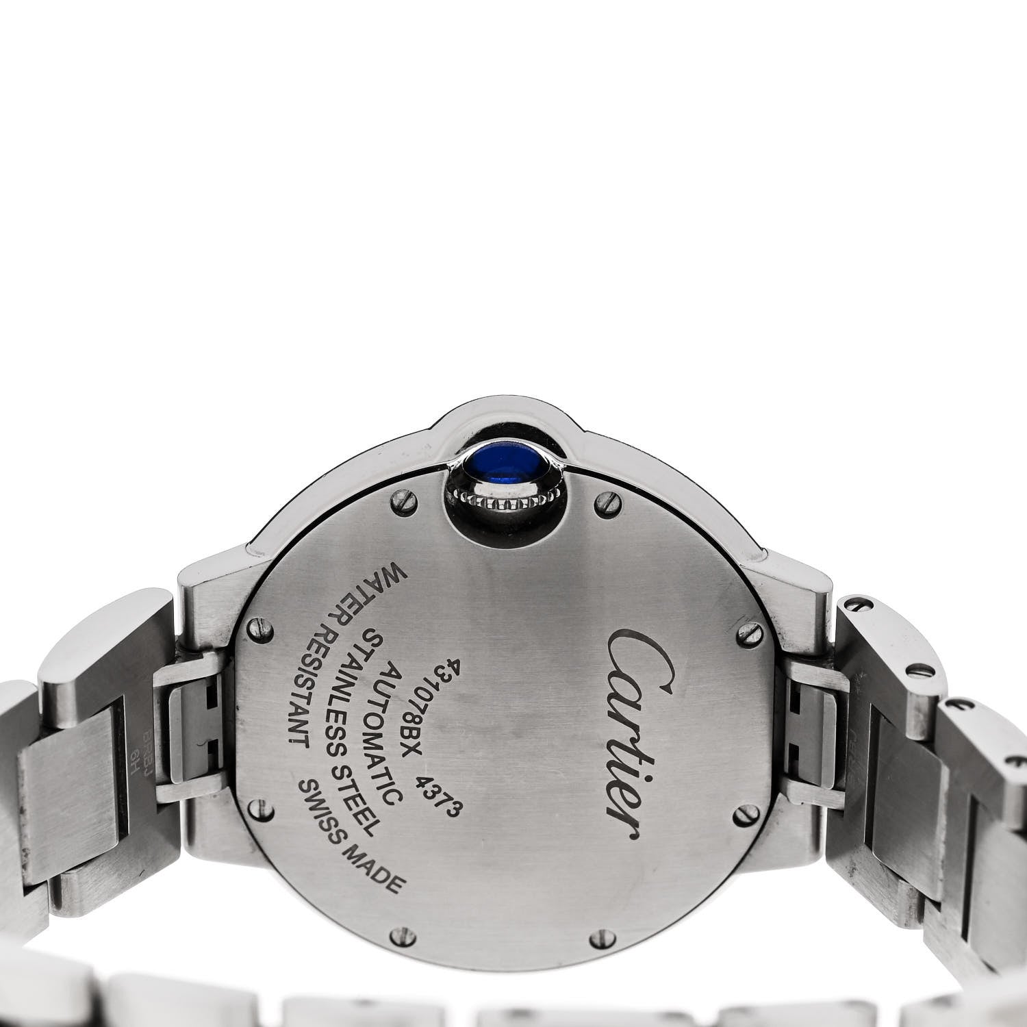 Cartier Stainless Steel 33mm Ballon Bleu De Cartier Automatic Watch Ice Blue 4 of 5