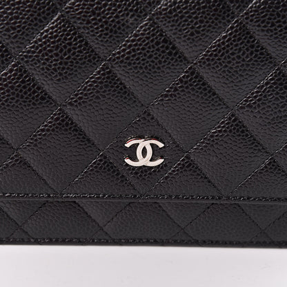 Chanel Caviar Quilted Wallet On Chain WOC Black 11 of 13
