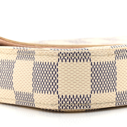 Louis Vuitton Damier Azur Pochette Felicie Chain Wallet Rose Ballerine 9 of 13