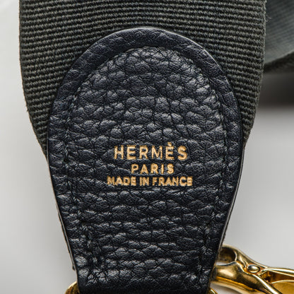 Hermes Toile Taurillon Clemence Amazone Shoulder Strap 4 of 5