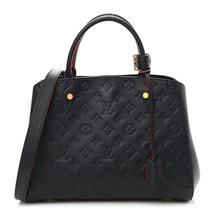 Louis Vuitton Empreinte Montaigne MM Marine Rouge 1 of 8