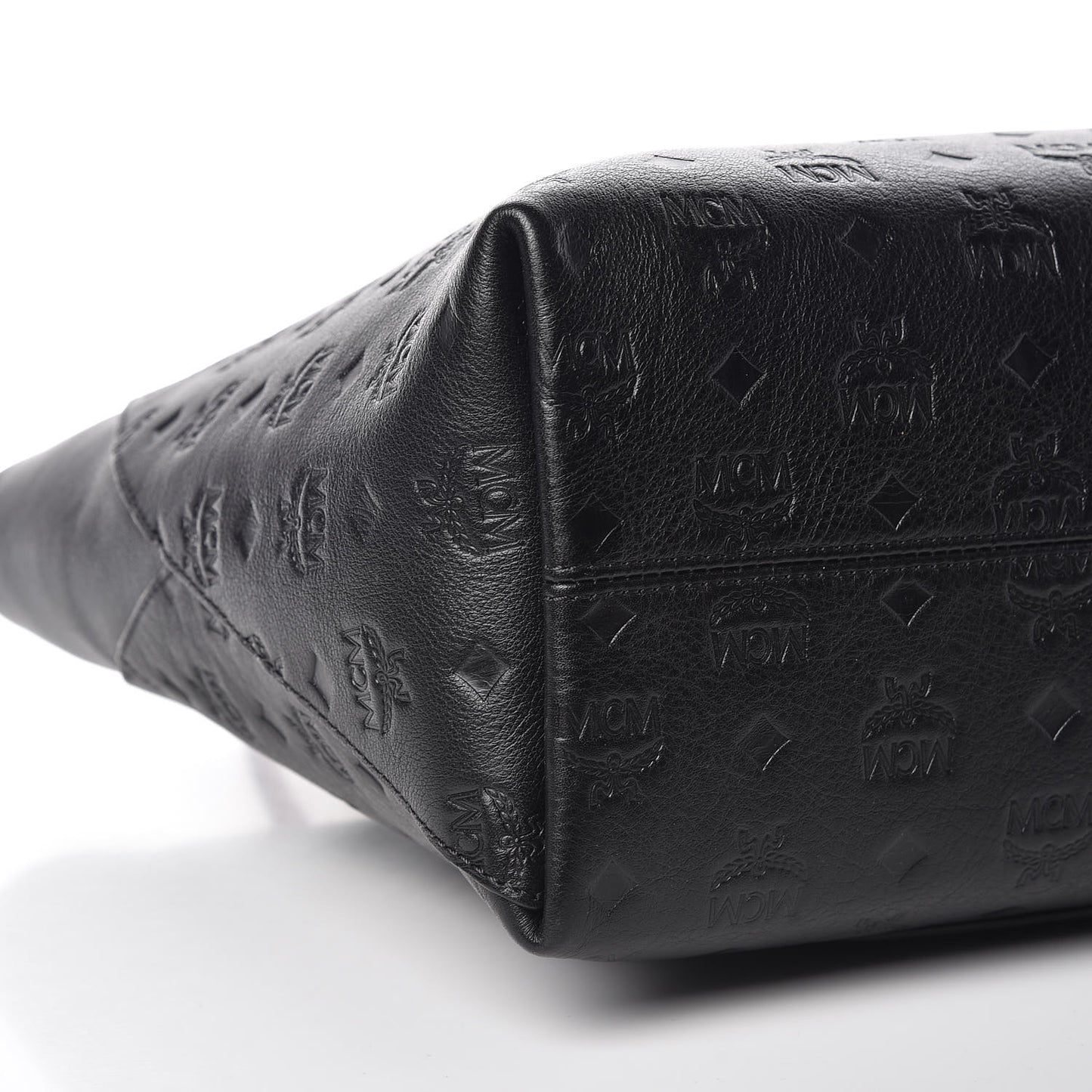 Calfskin Ottomar Monogram Medium Klara Shopper Tote Black