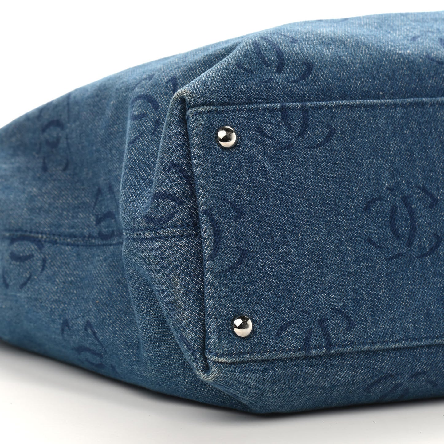 Denim Large CC Tote Dark Navy Blue