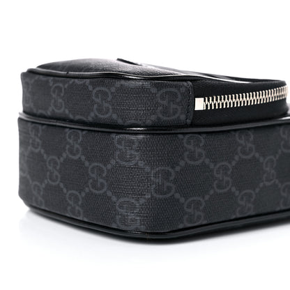 Gucci GG Supreme Monogram Azalea Calfskin Mini Retro Interlocking G Bag Black 8 of 9