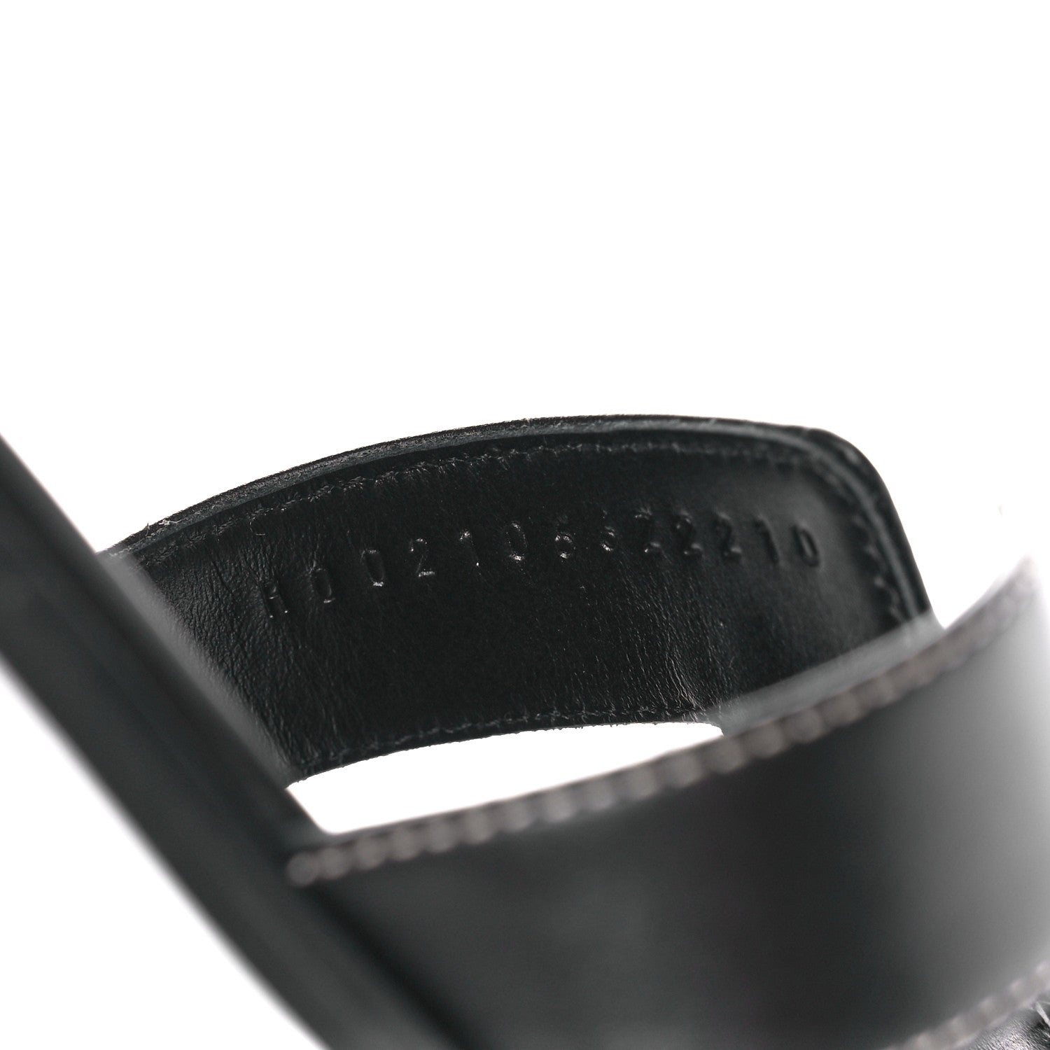Hermes Box Calfskin Oran Sandals 39.5 Black 8 of 8