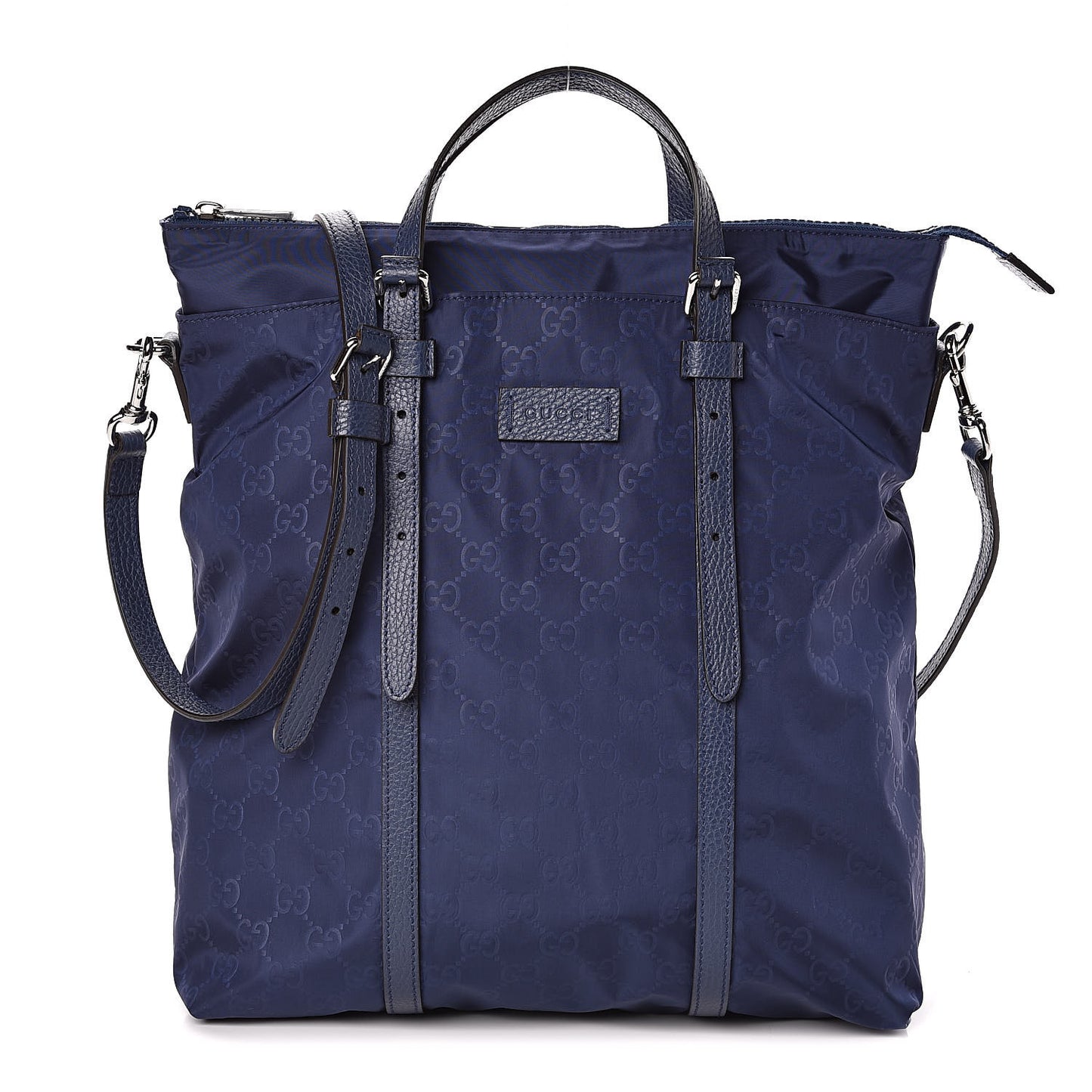 Nylon Monogram Medium Vertical Tote Tide