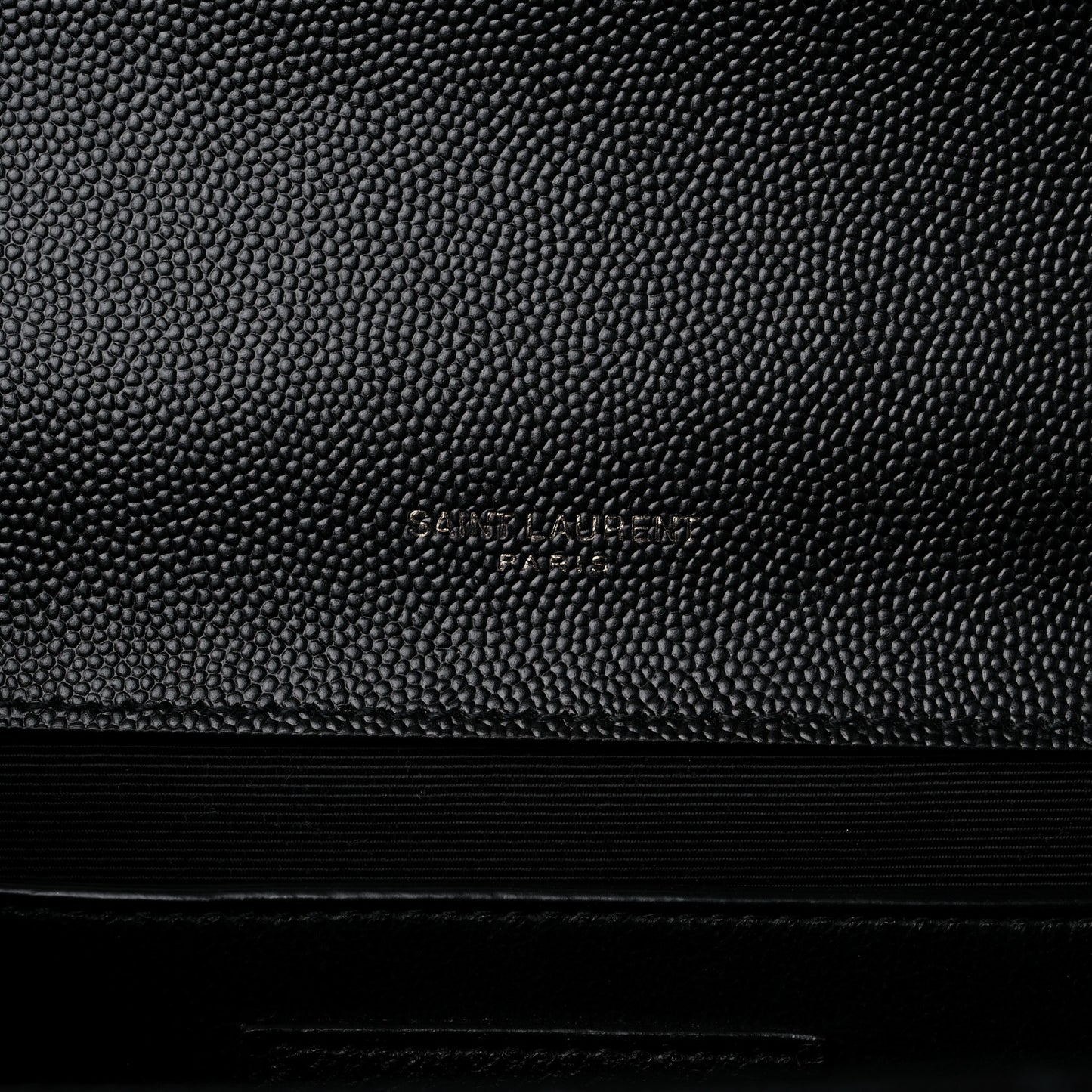Grain De Poudre Textured Mixed Matelasse Triquilt Medium Monogram Monochrome Satchel Black