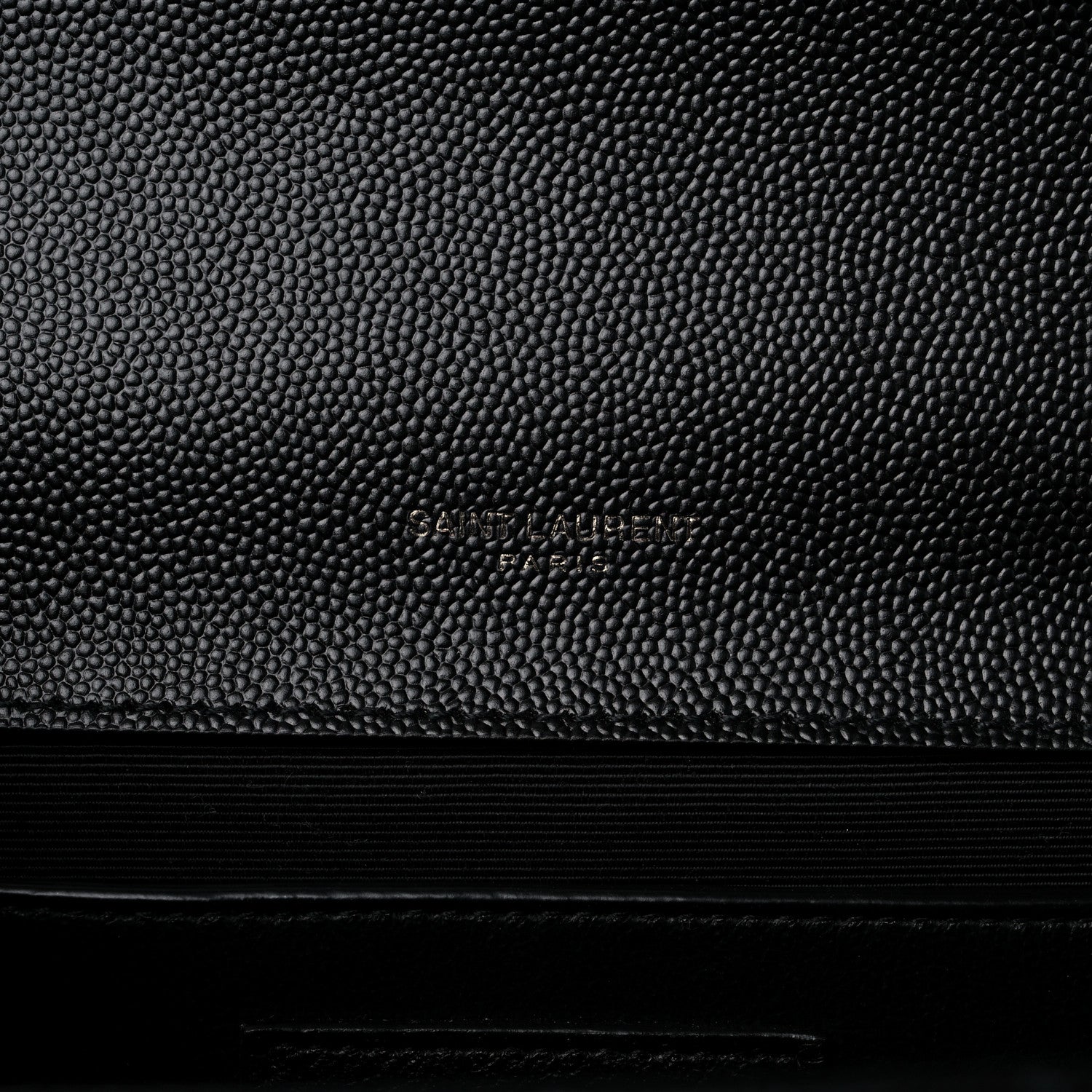 Saint Laurent Grain De Poudre Textured Mixed Matelasse Triquilt Medium Monogram Monochrome Satchel Black 6 of 9