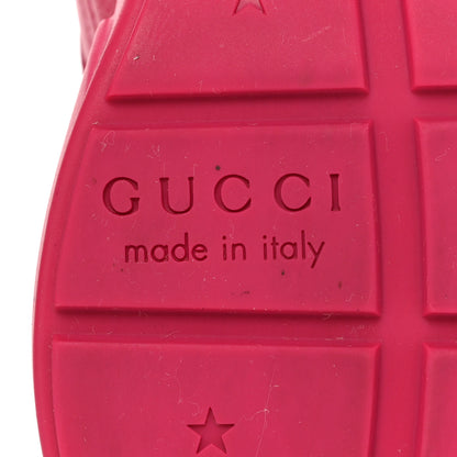 Gucci Calfskin Logo Womens Rhyton Sneakers 35 Box Pink 6 of 10