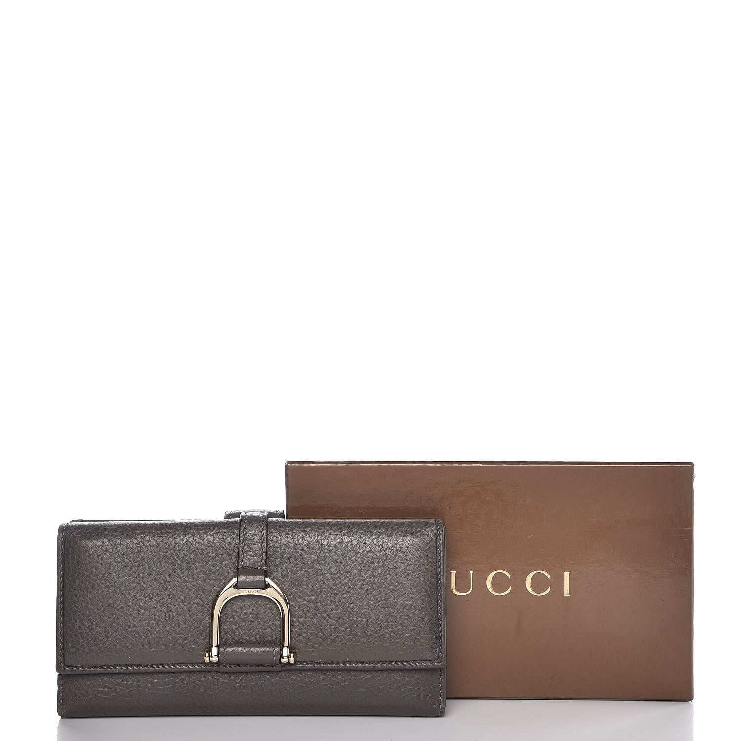 Gucci Pebbled Calfskin Greenwich Wallet Grey 9 of 9