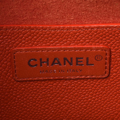 Chanel Caviar Perforated Messenger Bag Black 6 of 9