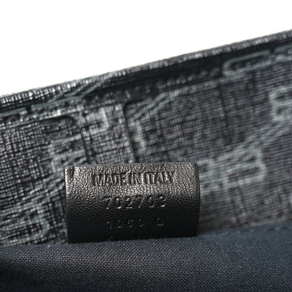 Balenciaga Coated Canvas BB Monogram Large Signature East West Shopper Bag Black Grey 7 of 10