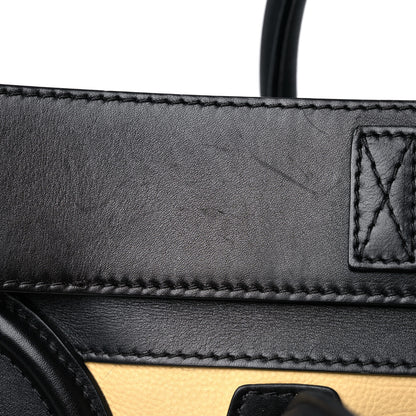 Celine Velluto Calfskin Tri-Color Mini Luggage Vanilla 24 of 37
