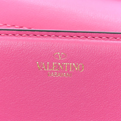 Valentino Garavani Calfskin Vlogo Loco Shoulder Bag Feminine Pink 7 of 9
