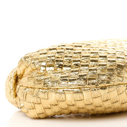 Bottega Veneta Metallic Nappa Intrecciato Mini Jodie Gold 10 of 11