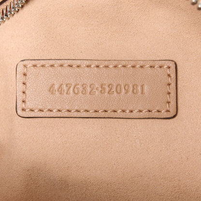 Gucci Calfskin Matelasse Aria Small GG Marmont Chain Shoulder Bag Camelia 7 of 12