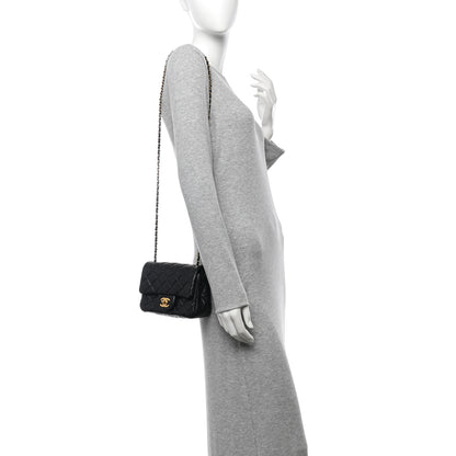 Chanel Lambskin Quilted Mini Pearl Crush Flap Black 2 of 13