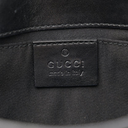 Gucci Monogram Horsebit Web Clutch Black 6 of 14
