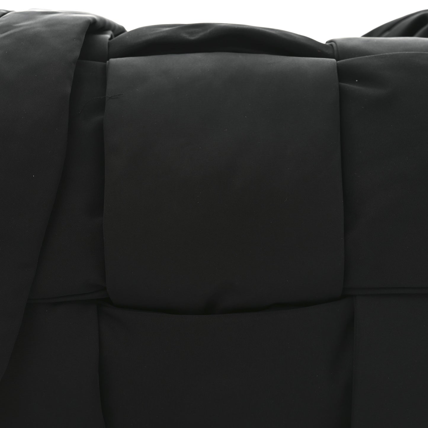 Nylon Intrecciato Padded Tech Maxi Cassette Bag Black