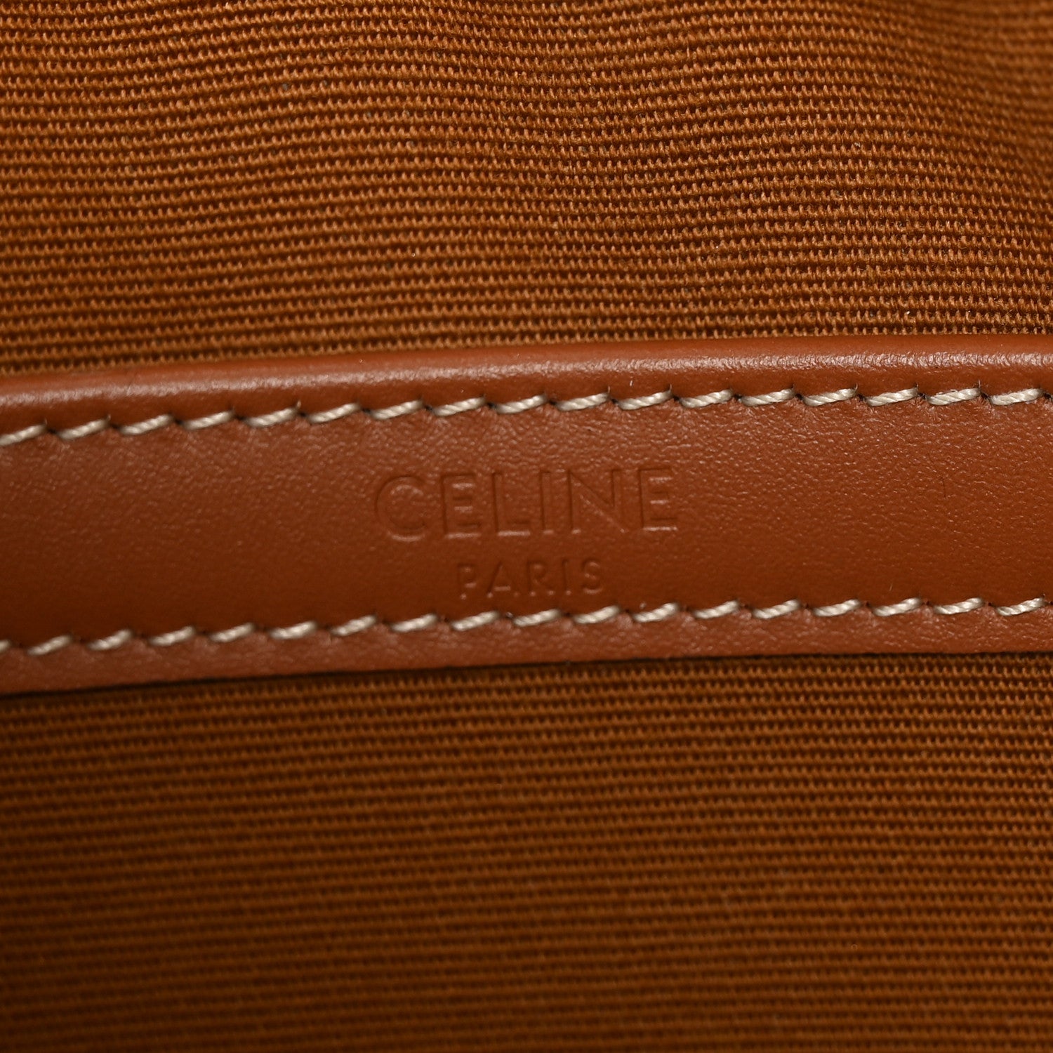 Celine Triomphe Canvas Medium Messenger Bag Tan Ecru 6 of 10