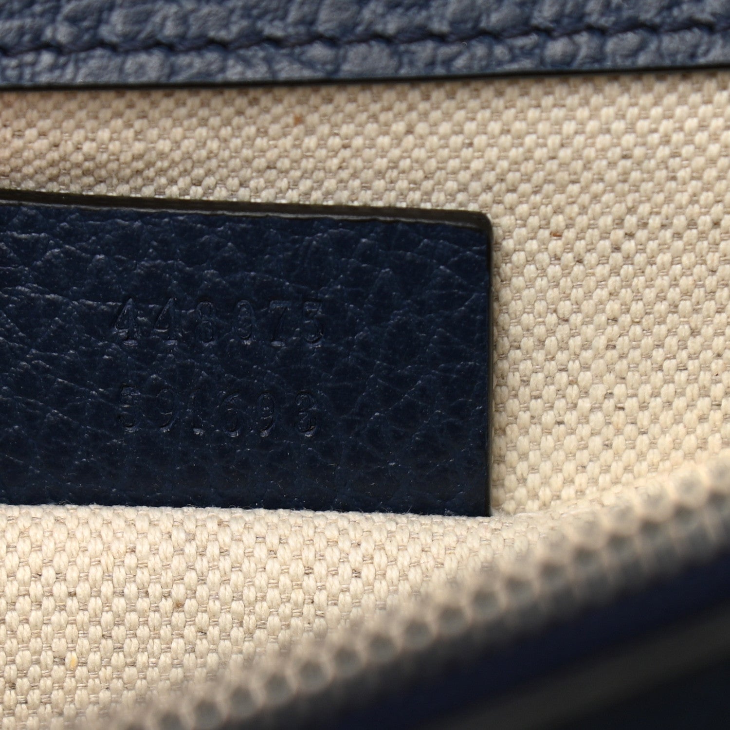 Gucci Dollar Calfskin Crystal Web Medium Dionysus Bamboo Top Handle Bag Blue Agata Montana Sapphire 7 of 11