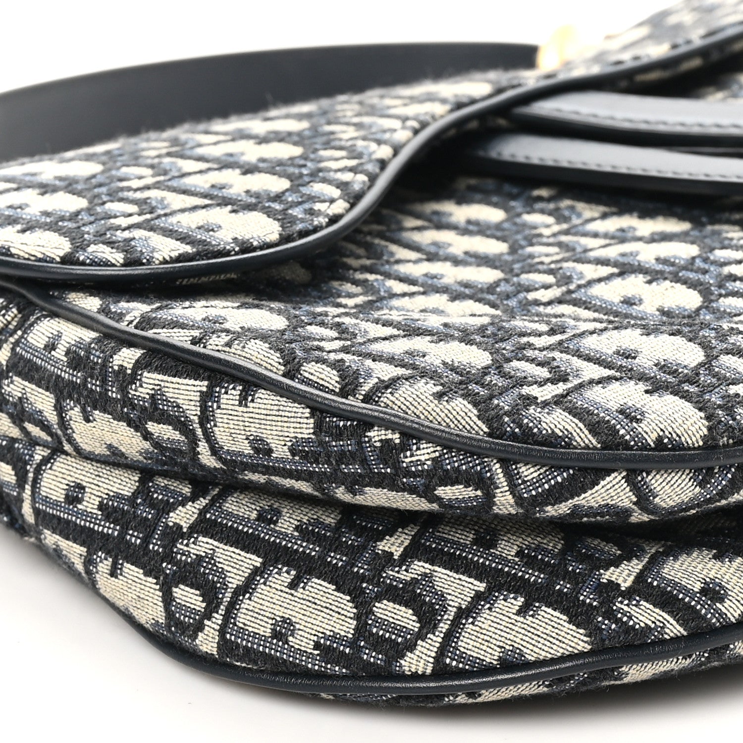 Christian Dior Oblique Saddle Bag Blue 9 of 10