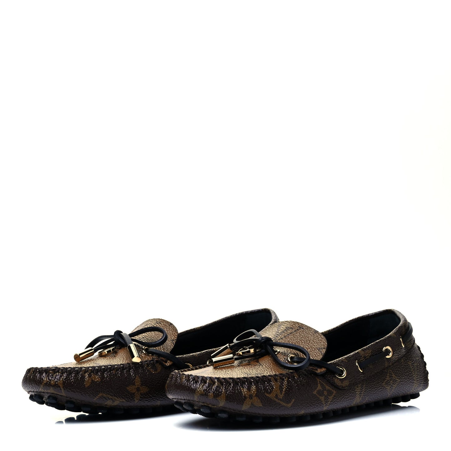 Patent Reverse Monogram Gloria Loafers 35