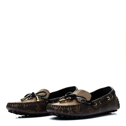 Louis Vuitton Patent Reverse Monogram Gloria Loafers 35 3 of 9