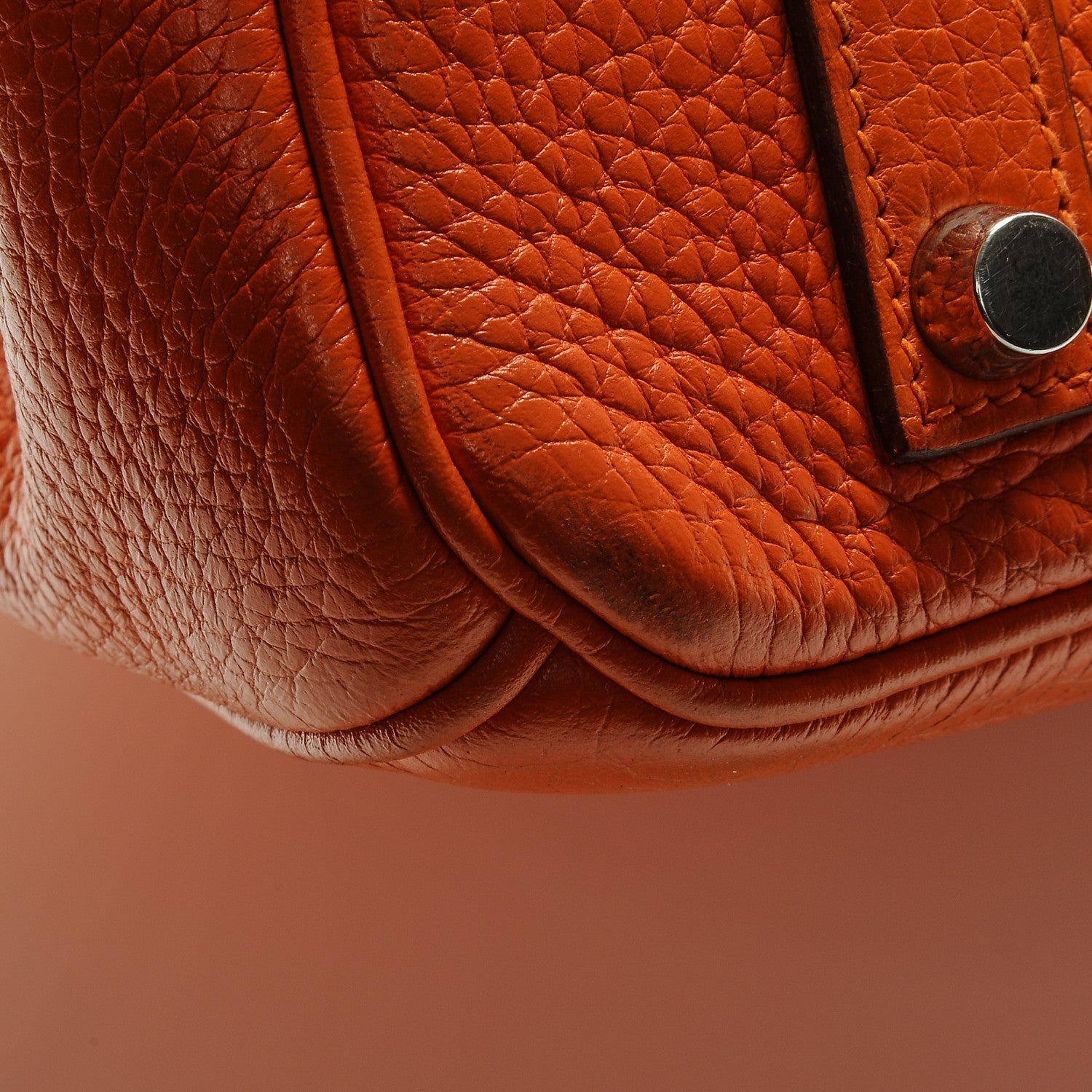 Hermes Taurillon Clemence Birkin 35 Orange 13 of 30