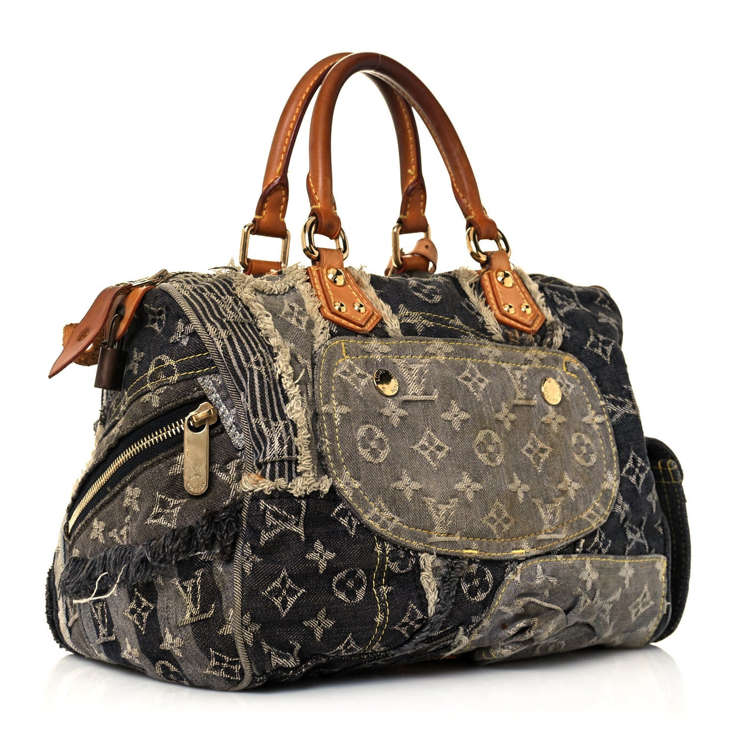 Denim Patchwork Speedy 30 Blue