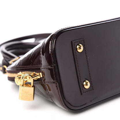 Louis Vuitton Vernis Alma BB Amarante 7 of 9