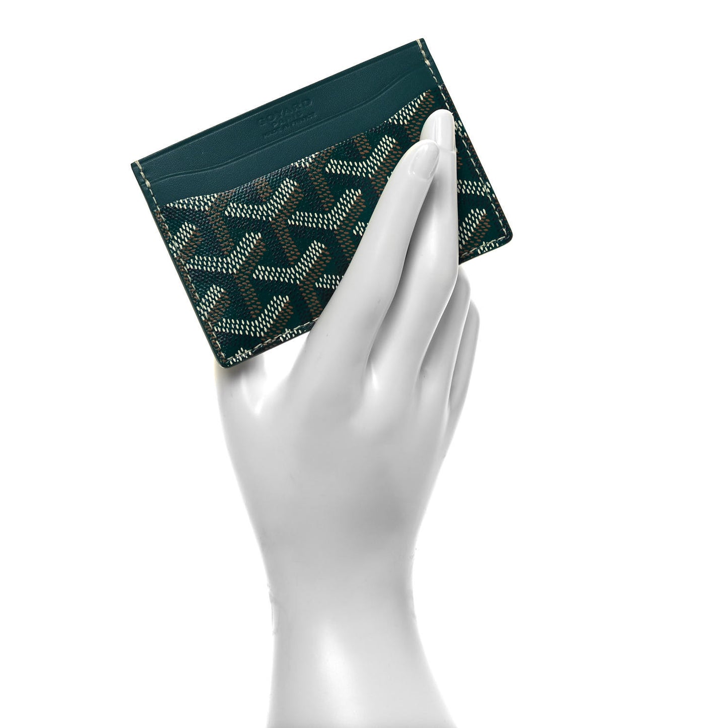 Goyardine Saint Sulpice Card Holder Green