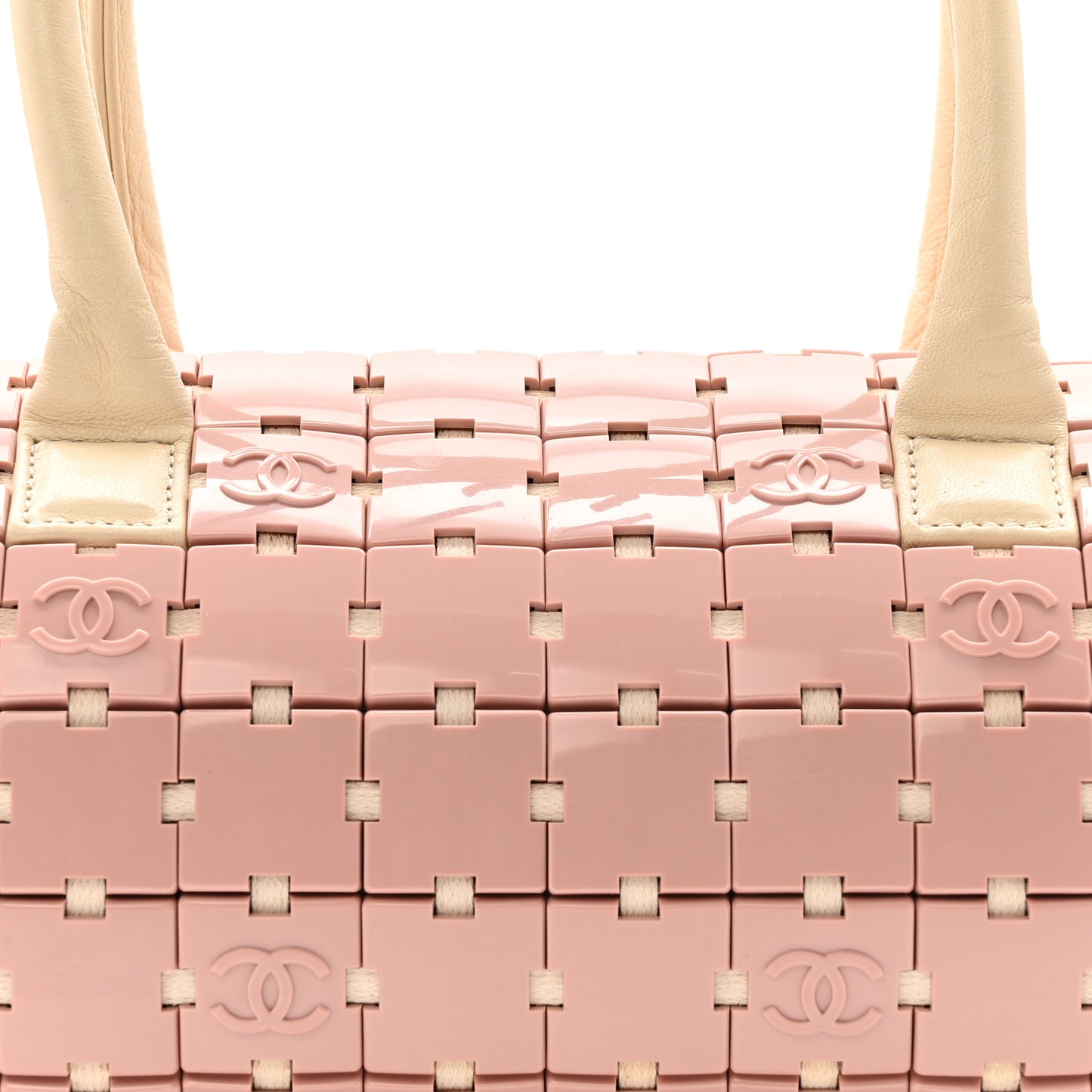 Lambskin Resin Tile Bowler Pink