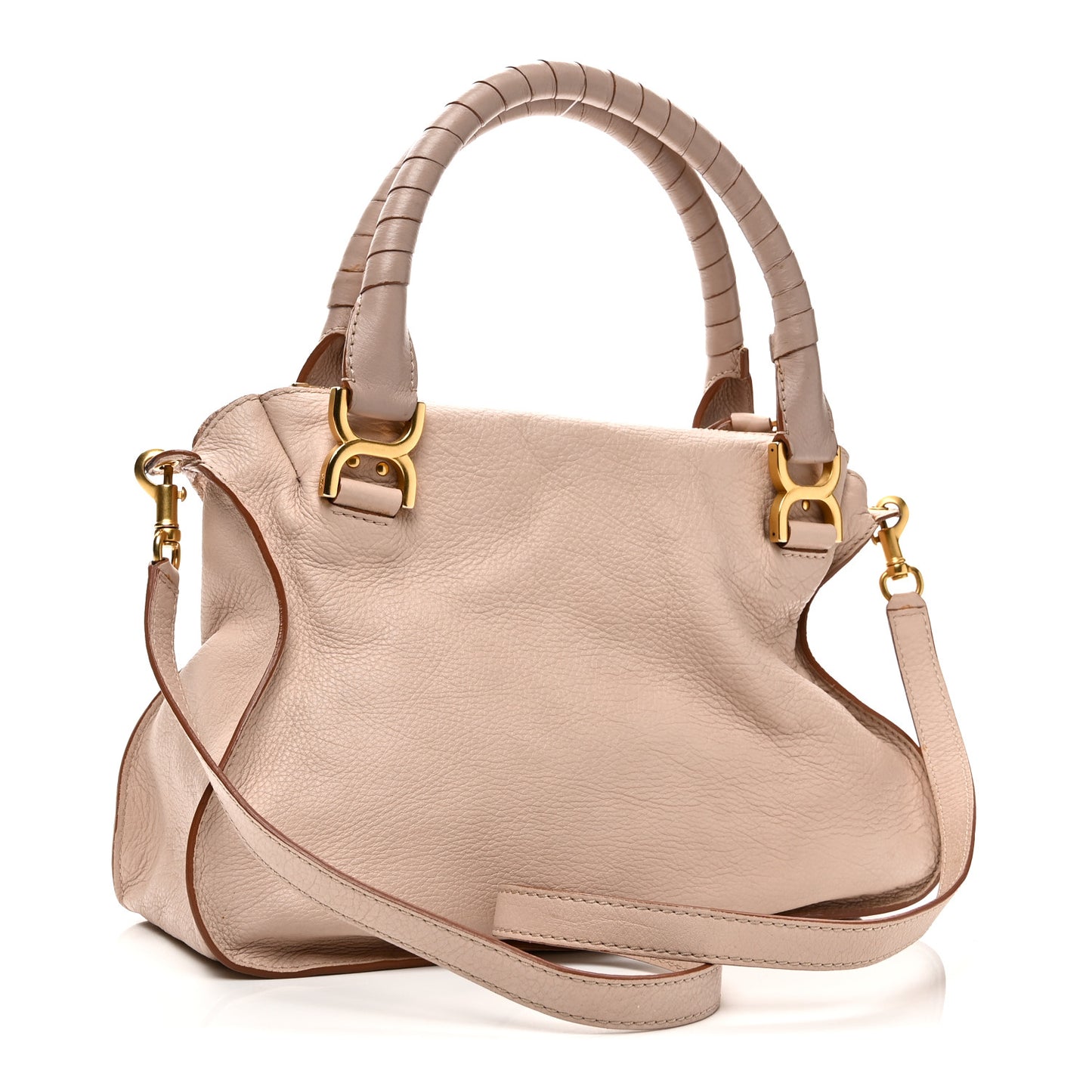 Calfskin Medium Marcie Satchel Blush Nude