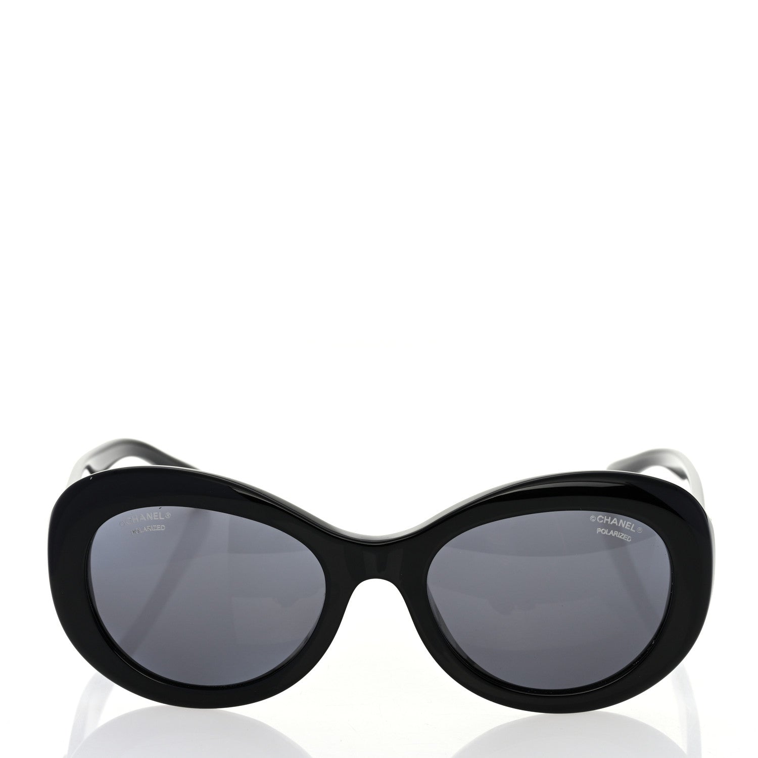 Chanel Acetate Polarized Oval CC Sunglasses 5469-B-A 2 of 8