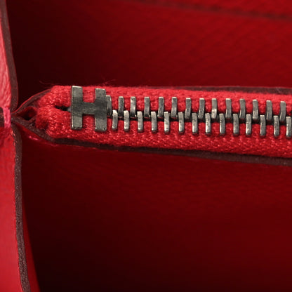 Hermes Epsom Kelly Longue Wallet Rouge Pivoine 18 of 28