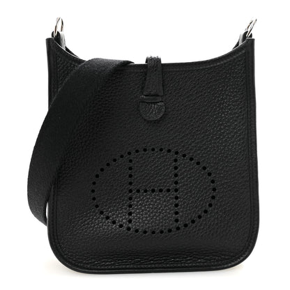 Hermes Taurillon Clemence Evelyne TPM Black 1 of 10