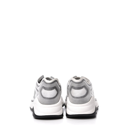 Chanel Calfskin Mesh Lycra Womens Logo Sneakers 38.5 White Black 7 of 10