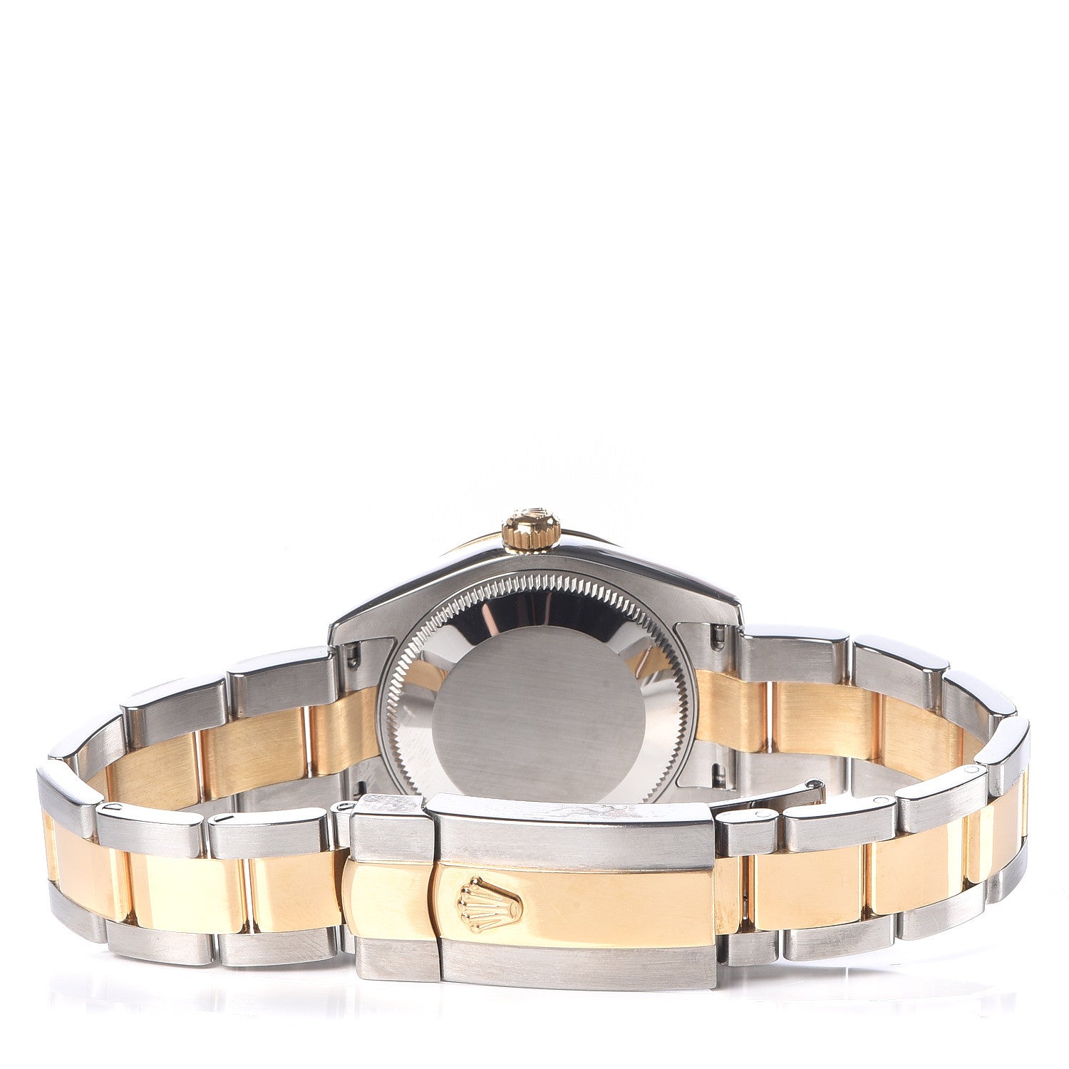 Rolex Stainless Steel 18K Yellow Gold Diamond 31mm Oyster Perpetual Datejust Watch Silver Roman 178343 4 of 7