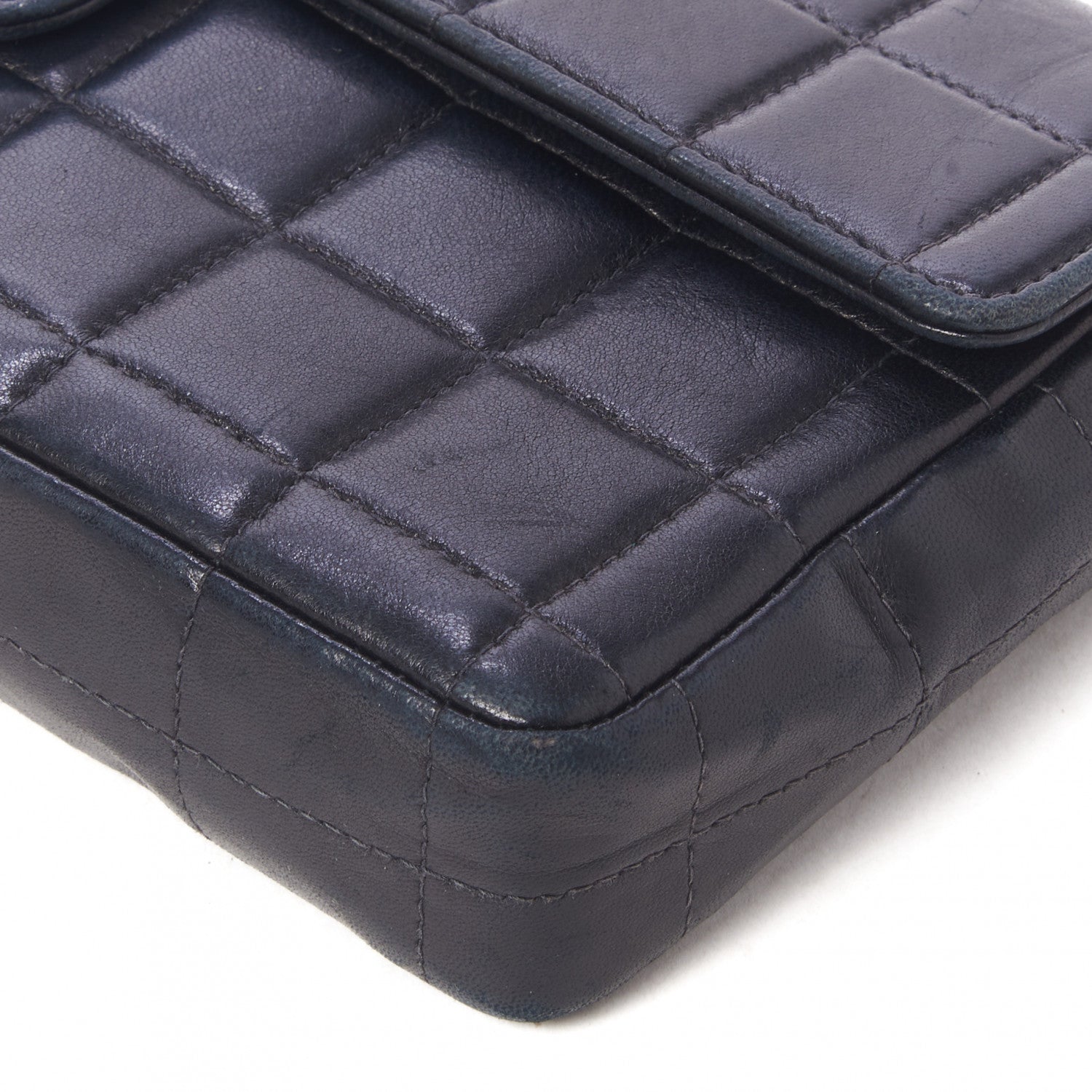 Chanel Lambskin East West Chocolate Bar Flap Black 5 of 10