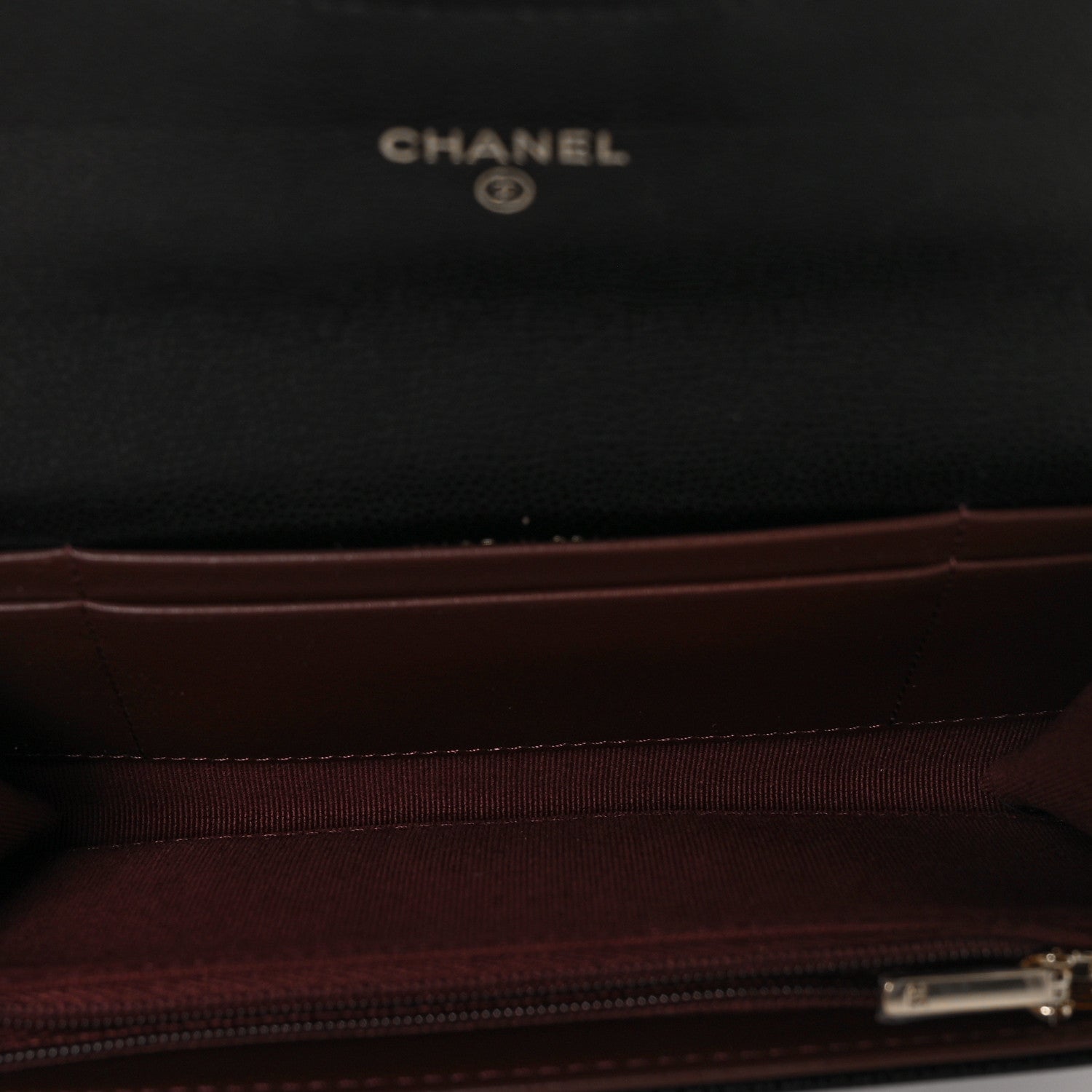 Chanel Caviar Quilted Medium Gusset Flap Wallet Black 5 of 11