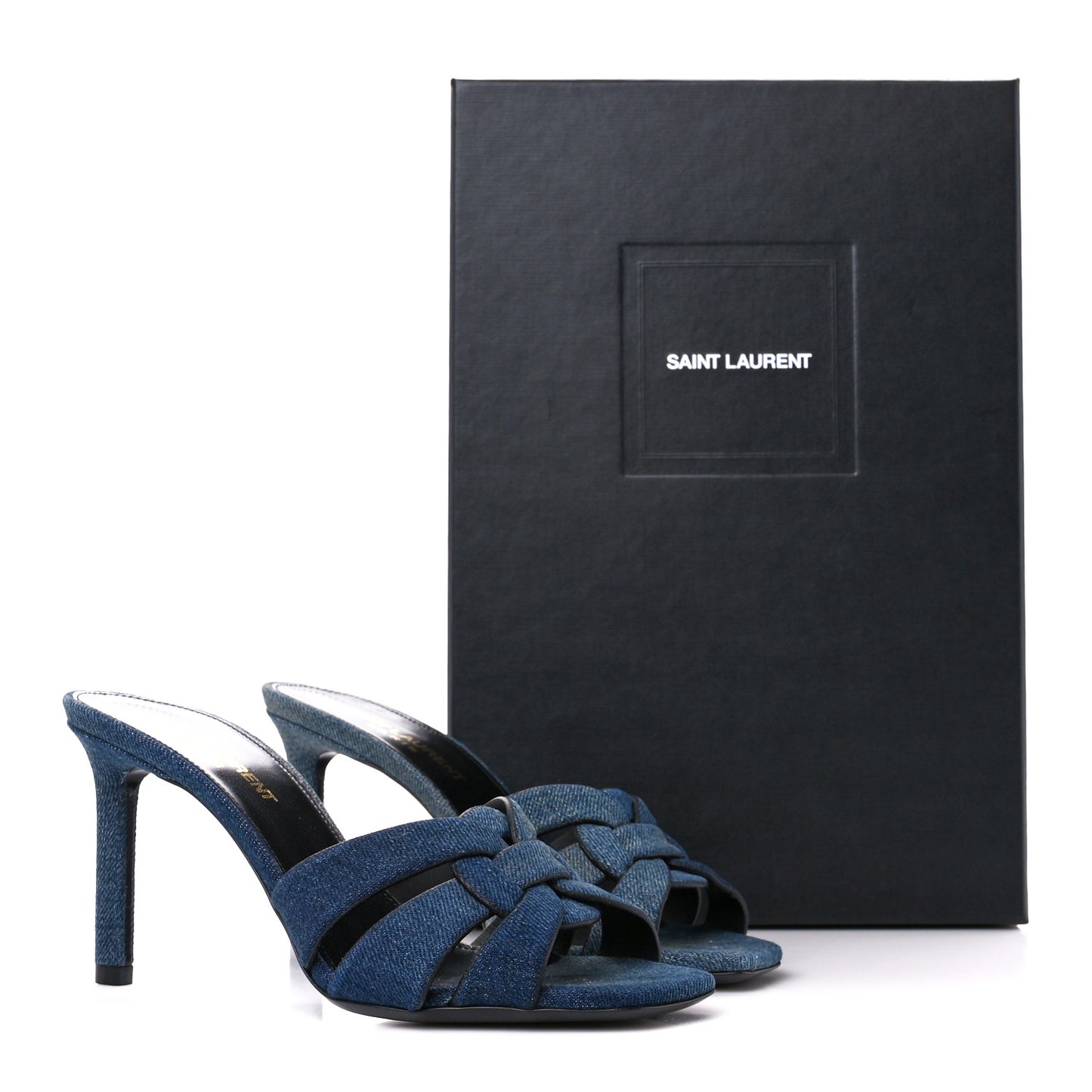 Denim Tribute 85 Slide Sandals 36 Deep Navy Jean