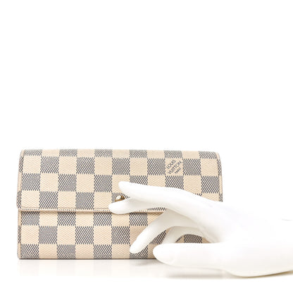 Louis Vuitton Damier Azur Sarah Wallet 2 of 9