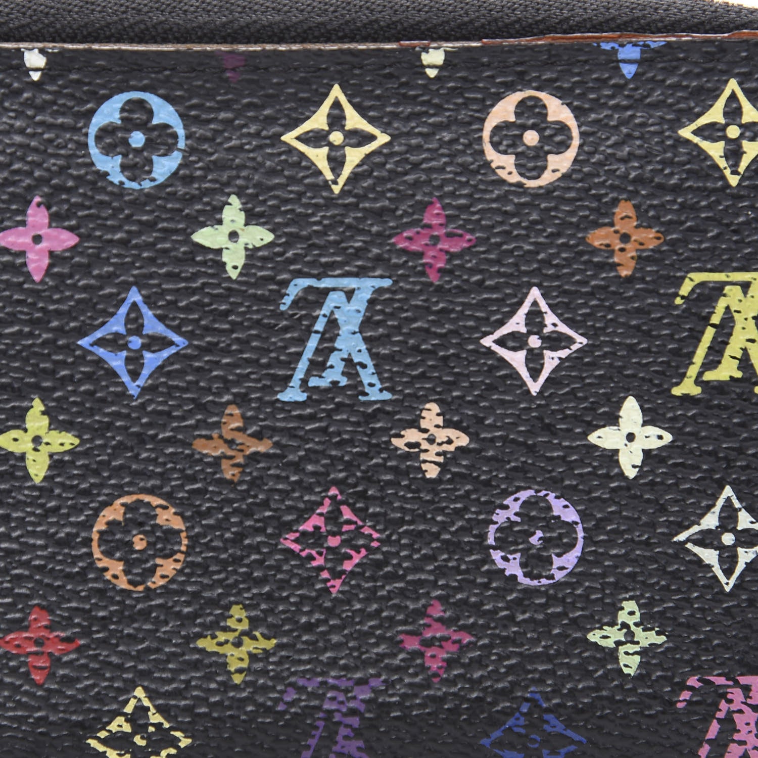 Louis Vuitton Monogram Multicolor Zippy Coin Purse Black Grenade 9 of 11