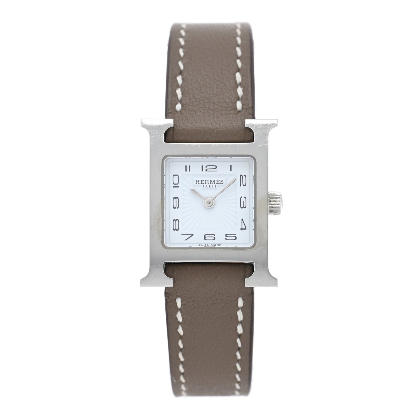Stainless Steel Swift 17.2mm Heure H Hour Watch Etoupe