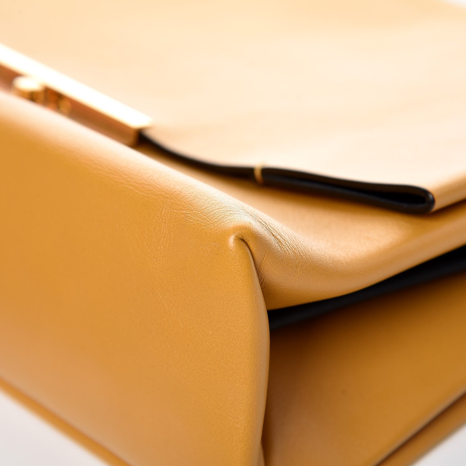 Celine Smooth Calfskin Blade Flap Amber 9 of 12