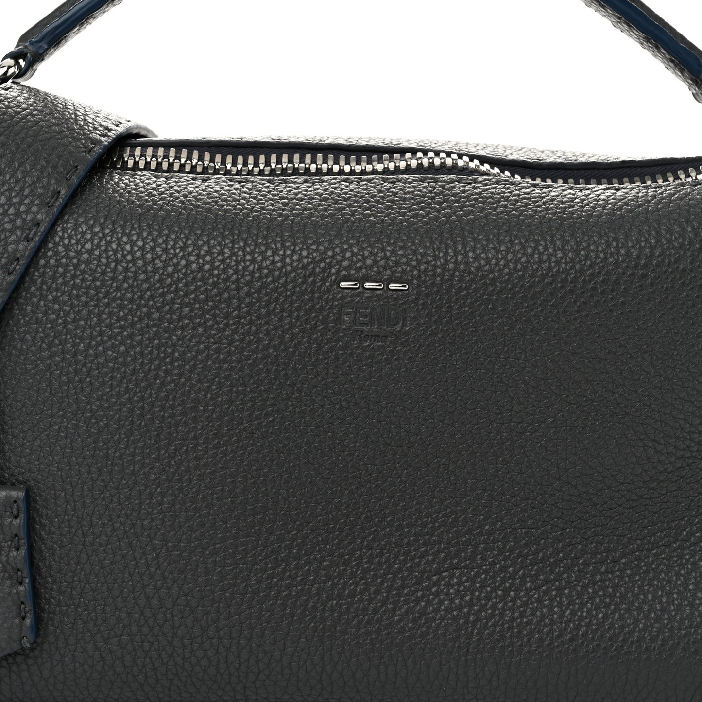 Cuoio Romano Selleria Lei Boston Tote Asfalto