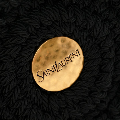 Saint Laurent Crochet Small Shopping Bag Black 7 of 11